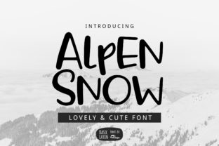 Alpen Snow: A Script Font for Creative Projects