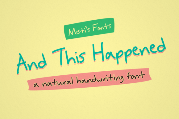 And This Happened: A Font That Speaks