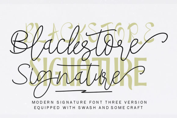Blackstore Signature Font for Bold Branding