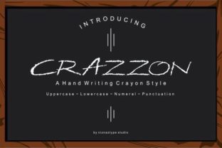 Crazzon: A Crayon-Style Script Font