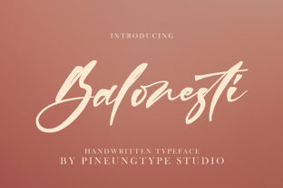 Discover Balonesti, a Magical Script Font