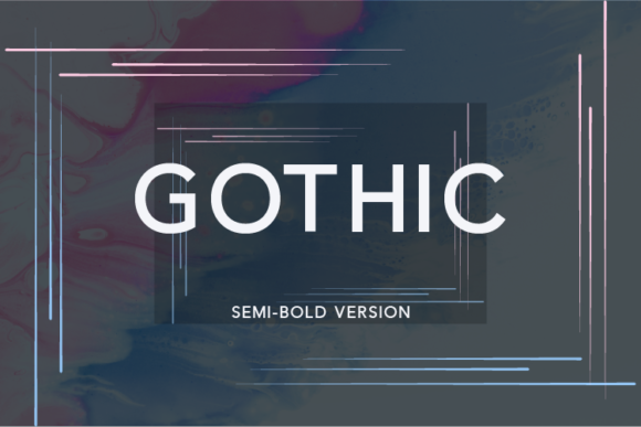 Gothic Semi-Bold: A Bold Choice for Modern Design