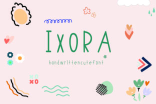 Ixora: A Handwritten Font for Web Design