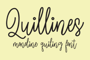 Quillines: A Script Font for Creative Projects