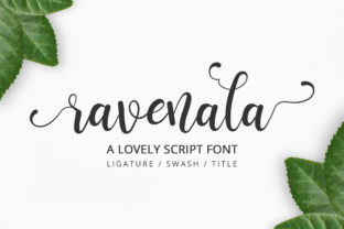 Ravenala Font: Playful Script for Craft Creators