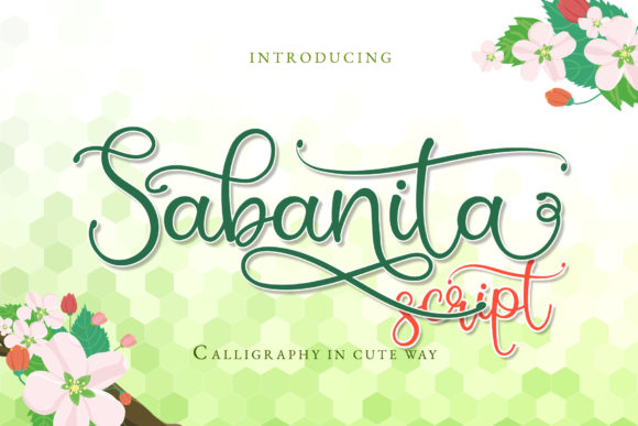 Sabanita: A Script Font for Creative Makers