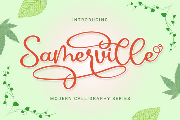 Samerville: A Cute Script Font for Crafters