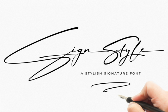 Sign Style Font for Professional Branding