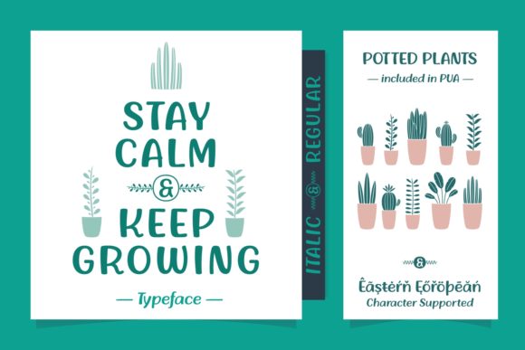 Stay Calm Keep Growing Font Review