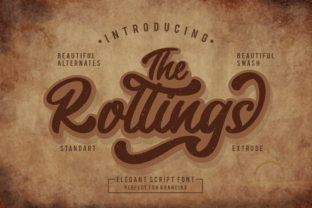 The Rollings Font: Elegant Script for Editorial Design